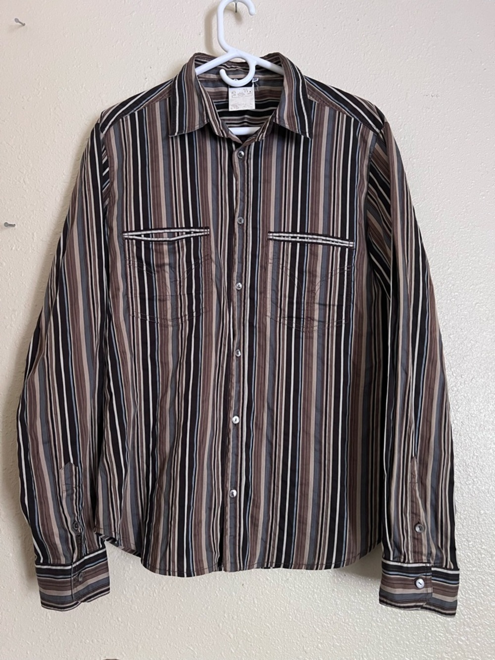 Vintage Dolce & Gabanna Long Sleeve Button-Up Stripe Shirt